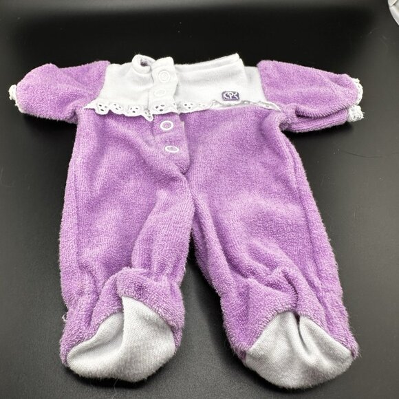 Cabbage Patch Kids Coleco 1987 Purple White Sleeper Vtg Terry Cloth Small READ - Picture 2 of 11